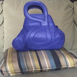 Blue Nana Bonita extra Bag. Real leather